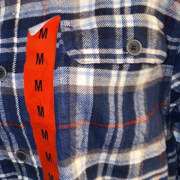 The Original J.A.C.H.S Co Manufacturing Flannel Long Sleeve Shirt Medium Size - Picture 2 of 5